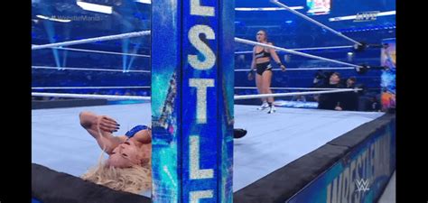 wwe nipslip|WrestleMania 38: Nip slip during Charlotte Flair fight against